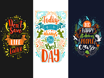 Quotes prints artappler colors lettering lifestyle print quote t shirt typography vibrant