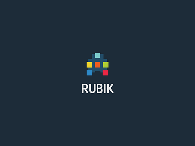 RUBIK brand color colors logo rocket rubik