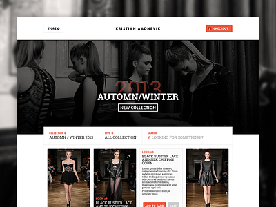 WIP - Online Store aadnevik commerce fashion kristian luxury online store ui