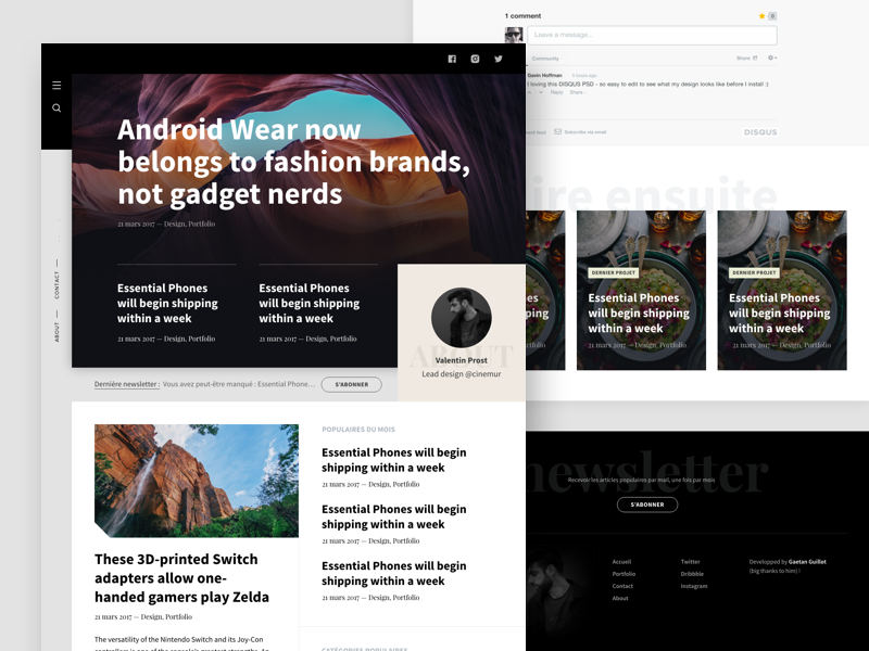 Blog template for Ghost platform magazine webzine wordpress web blog ghost