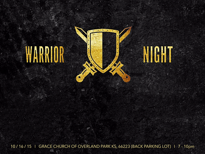 Warrior Night - (EVENT GRAPHIC DESIGN)