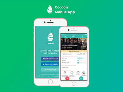 Cocoon Mobile App app apple design firmware flat fresh icon ios iphone mobile simple