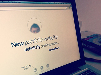Coming soon.. apple flat interface minimal portfolio projects share soon ui ux website works