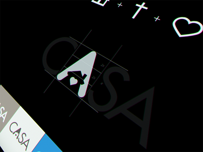 Casa branding design identity logo love peace religious type web