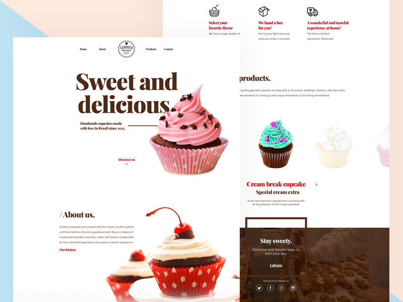 Cardoso Cupcakes by Rodolpho Henrique on Dribbble