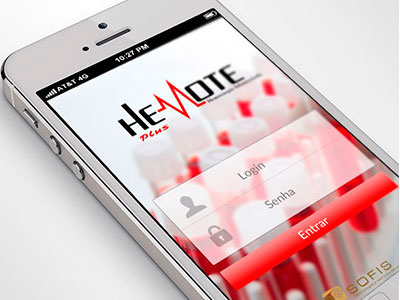 Hemote Plus mobile login screen login