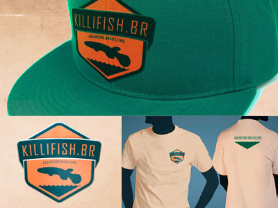 Killifish.Br merchandise aquarium betta fish fishkeeper fishtank hobbyist illustration killifish logo tank
