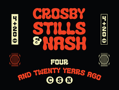 Crosby, Stills & Nash branding design crosby stills and nash music music branding design music design vintage design