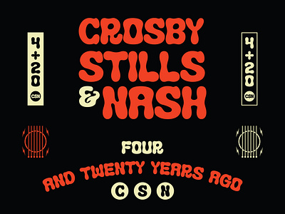 Crosby, Stills & Nash branding design crosby stills and nash music music branding design music design vintage design