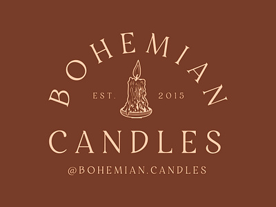 Bohemian Candles Alternative Logo