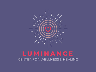 Luminance Center for Wellness & Healing Logo branding branding design design healing icon illustration logo logo design typography vector wellness wellness logo