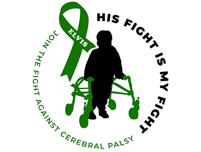 Join the Fight Against CP for Elvis awareness awareness campaign branding branding design cerebral palsy design illustrator kids illustration logo design