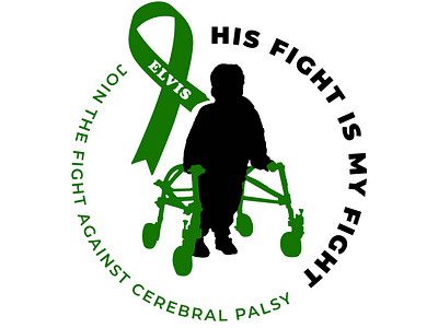 Join the Fight Against CP for Elvis awareness awareness campaign branding branding design cerebral palsy design illustrator kids illustration logo design