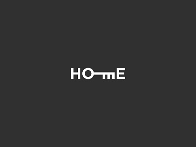 home logo design design home house key logo minimalist property real estate simple wordmark