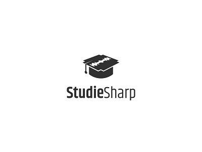 studie sharp logo 99designs design education graduation graduation cap logo razor blade school sharp simple study university