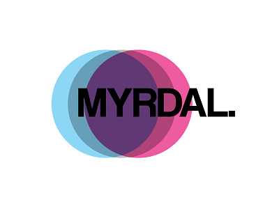 Myrdal (Logo) black branding design graphic design logo logotype music netlabel pink purple