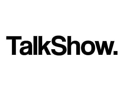 Talkshow (Logo) black brand branding design internet logo logotype media type typo