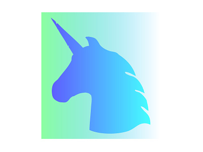 UB (Logo) blue brand branding design gradient green internet logo logotype media typo unicorn
