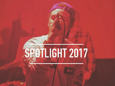 Spotlight 2017 cover design graphic music spotlight typography