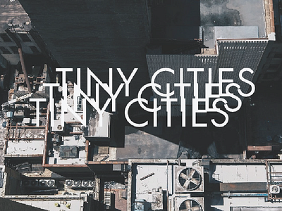 Tiny Cities city cover design graphic music serif type typo typography