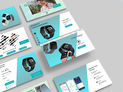 Redesign du site web Fitbit redesign uiux webdesign