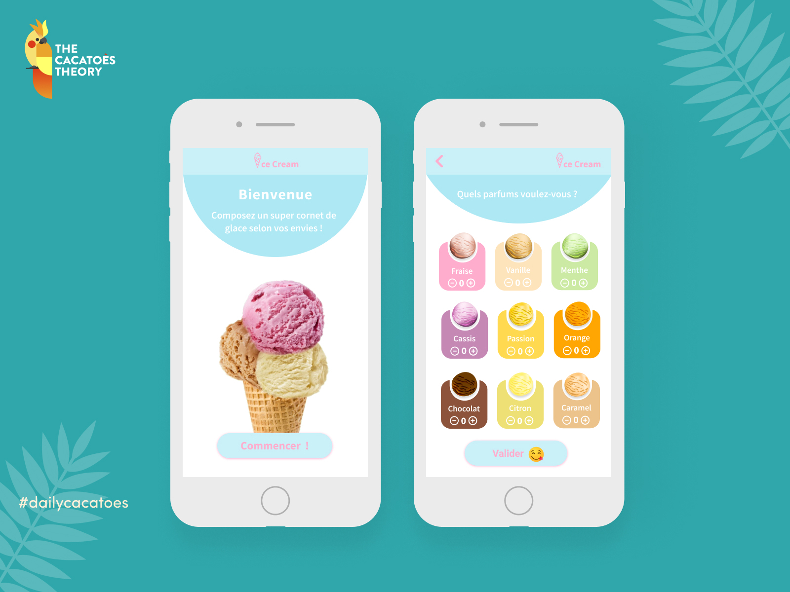 Application de Cornet de glace by Manon pépin on Dribbble