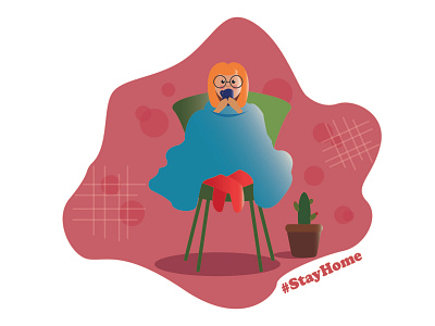 Stay Home animation art artist coronavirus design illustration illustrator minimal poster stay safe stayhome vector