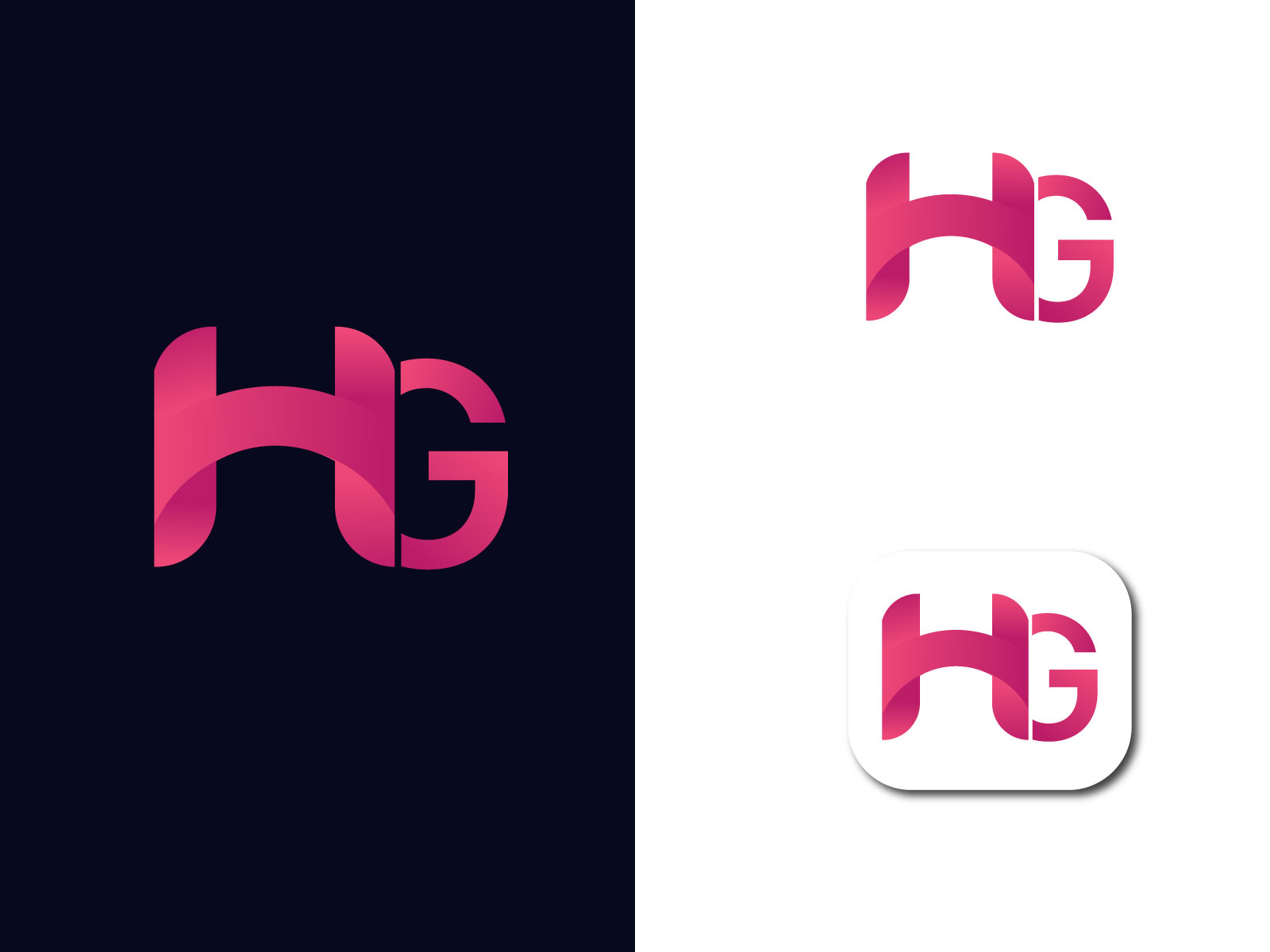 HG Logo Design. Initial HG Letter Logo Design Stock Vector - Illustration  of luxury, connected: 216313625