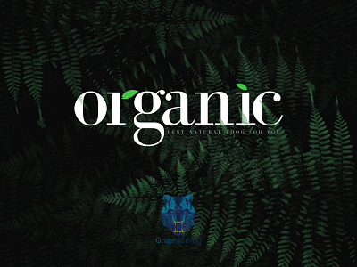 Organic food logo design