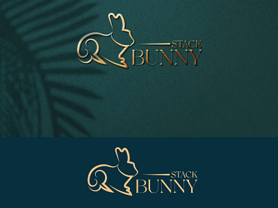 minimalist rabbit logo design