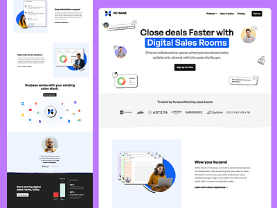 Landing Page for a B2B Saas App