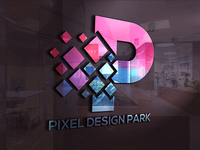 Pixel Design Park Logo Design branding design illustration illustrator logo typography vector