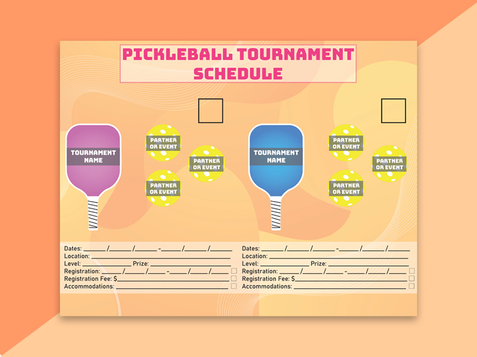 Event schedule design by luxury planner on dribbble