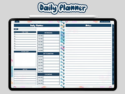 Digital Daily Planner With Notes