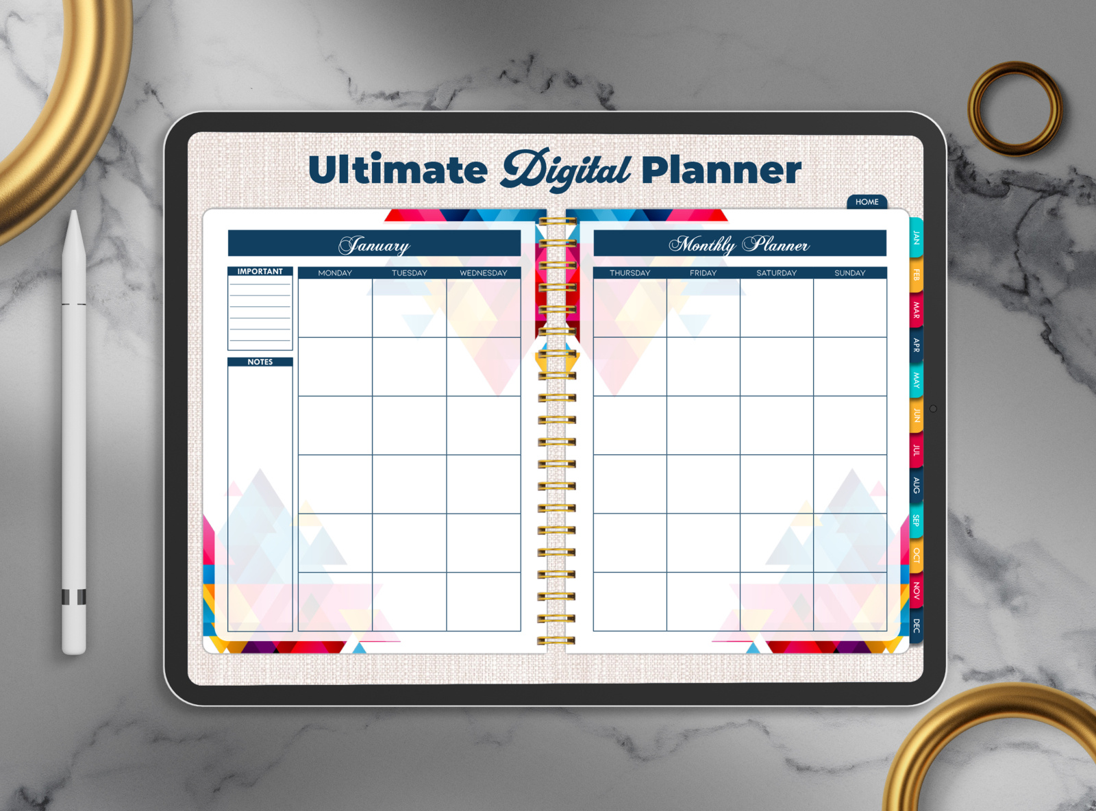 Digital Planner Design by Luxury Planner on Dribbble