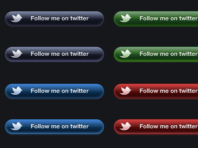 Twitter Follow Buttons .psd