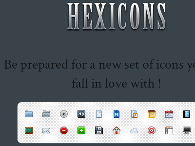 Hexicons waiting page css dark form hexicons html