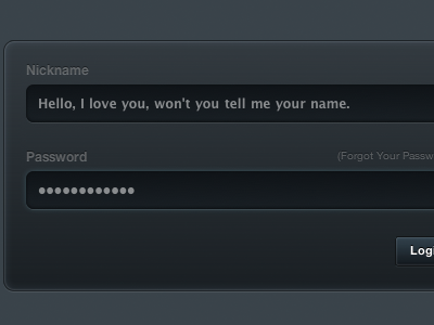 Dark Login Form (CSSified) - Download