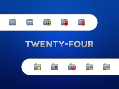 Twentyfor: folders 2 24px folder graphite icons