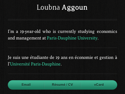 loubna.fr vcard