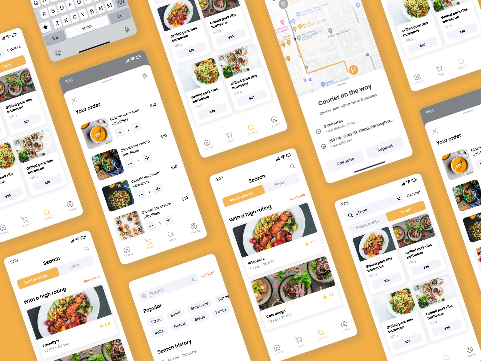 Food Delivery Mobile App Design by Priyanka D'Costa on Dribbble