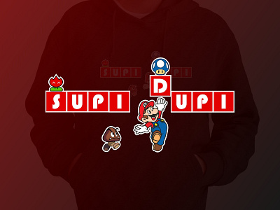 Mario themed design for T-shirt and Hoodie