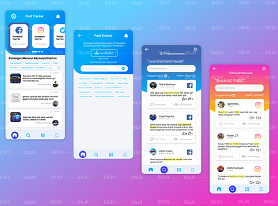 Post Tracker UI app data app ui social media social media app social media ui ui ui ux ui app ui design ui inspiration ui mobile ui mobile app userinterface