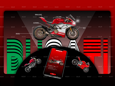 😡 Ducati Panigale art bike branding design ducati illustration motorcycle ui ux ui design vector web
