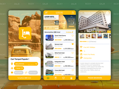 Luxury Hotel UI app hotel app hotel ui ui ui ux ui app ui design ui mobile userinterface
