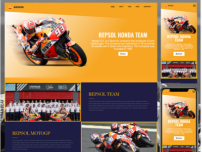 Honda Repsol Web (Live Demo)