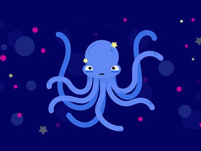 octopus book design flat iilustration illustration kids octopus