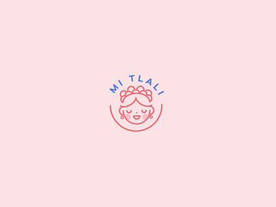 Mi Tlali - Bakery bakery branding cute desserts folklore girl icon logo pink traditions