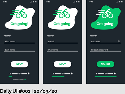 #DailyUI 001 - App Sign Up