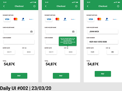 #DailyUI 002 - Credit Card Checkout amateur app checkout credit card checkout dailyui design figma figmadesign flat minimal ui ux